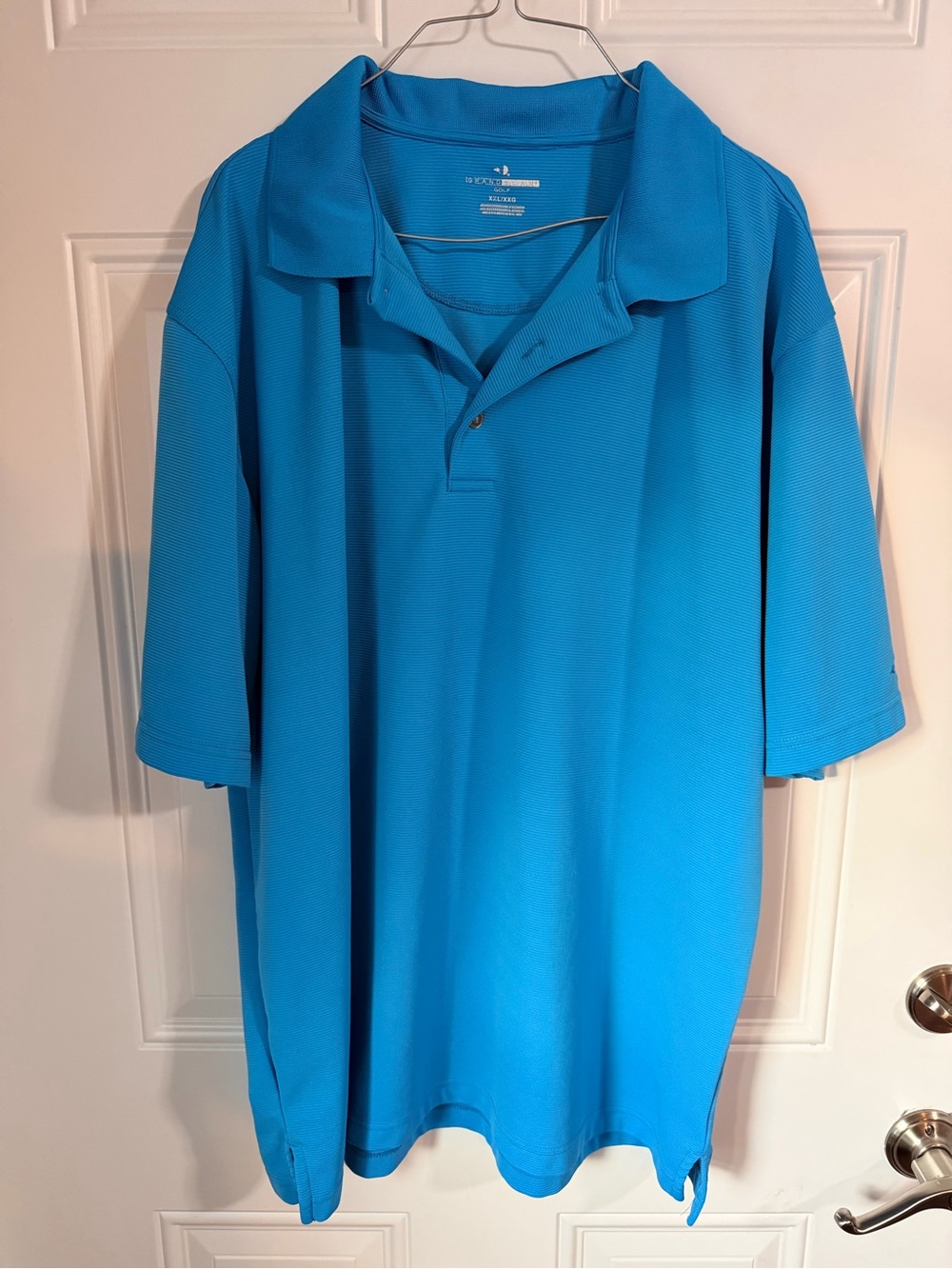 Grand Slam Bright Turquoise Blue Short-Sleeve Polo